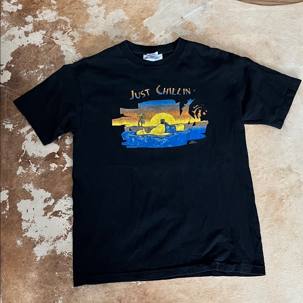 Vintage Simpsons Black Graphic T-Shirt